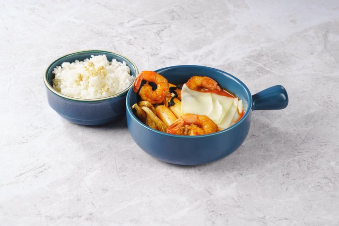 Токпокки с креветками